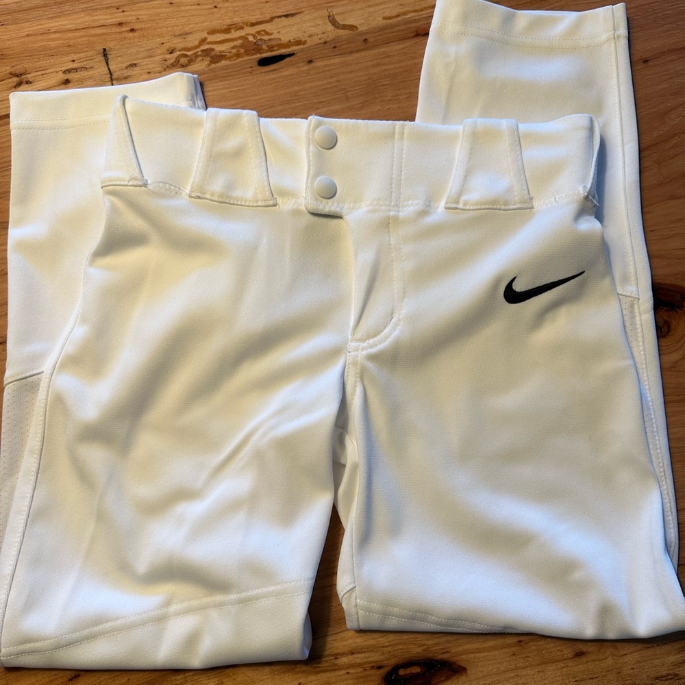 Nike YOUTH SMALL baseball pants - WHITE - Picture 3 of 4